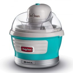 Aparat preparare inghetata Ariete PARTY TIME 0643/01, 12W, 1.5 L, 30 min, Bol mobil, Turcoaz