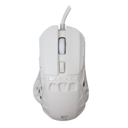 Mouse ECTOR-W GM-5016 – Mouse gaming cu fir USB, optic 12000 DPI, 7 butoane + scroll, iluminare RGB, alb