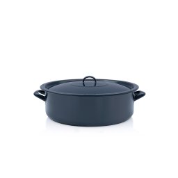 Cratita 20l cu capac Teget Finska Metalacemail/40cm/20l