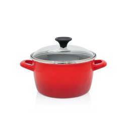 Oala 3.5l cu capac sticla Granit Induction Metalacemail/20cm/3.5l