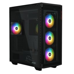 Carcasa CAXPBATTLEIIBK, Middle Tower, Fara sursa, ATX, E-ATX, mATX, mITX, Negru