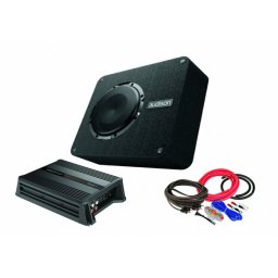 Pachet Subwoofer AUDISON APBX 8 DS + Amplificator Hertz D POWER 1 + kit de cabluri complet