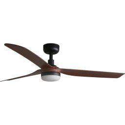 Ventilator LED dimabil FARO 33817WT-21 PUNT M LED/18W/230V maro/negru d. 132 cm WT + telecomandă