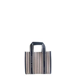 TED BAKER Geantă mică Harllee Striped Canvas Small Webbing 279871 navy
