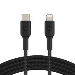 Cablu Date Belkin Boost Charge Lightning TO USB-C Braided 2m Negru