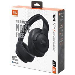 Casti wireless over-ear JBL Tune 770NC, Adaptive Noise Cancelling, Negru