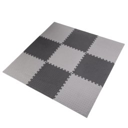 Set puzzle saltea protectie MP12, 180 x 120 x 1.2 cm, gri deschis