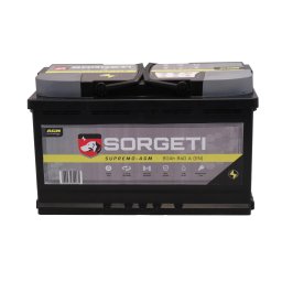 Baterie auto 80Ah Sorgeti Supremo AGM Start-Stop 315x175x190 840A 12V