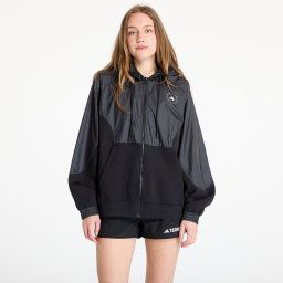 Hanorac adidas x Stella Mccartney Material Mix Fullzip Hoodie Black/ Black/ Carbon