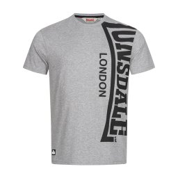 LONSDALE Tricou 'Holyrood' gri amestecat / negru