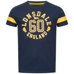 LONSDALE Tricou bleumarin / galben