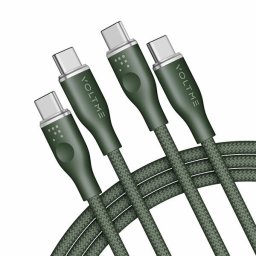 Voltme Powerlink Rugg Series CTC 5A/100W 1,8m (verde) - cablu de încărcare