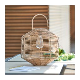 Atmosphera - Lampă solară LED CUBA LED/1,2V 800 mAh IP44 ratan