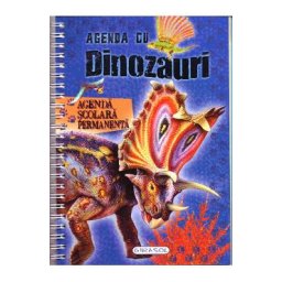 Agenda cu dinozauri. Agenda scolara permanenta