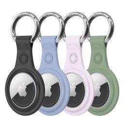 Husa protectie AirTag Dux Ducis Secure Holder, set 4 bucati, culori multicolor