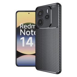 Husa Husa pentru Xiaomi Redmi Note 14 5G - Techsuit CarbonFiber - Black