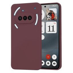 Husa Husa pentru Nothing Phone (3a) - Techsuit SoftFlex - Plum Red