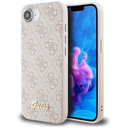 Husa Husa pentru iPhone 16e - Guess Hardcase 4G Script Logo (GUHMPSE4HG4SHP) - Pink