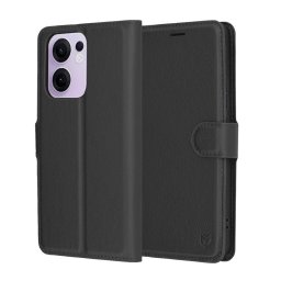 Husa Husa pentru Oppo Reno13 F 4G / Reno13 F 5G / Reno13 FS 5G - Techsuit Leather Folio - Black