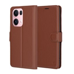 Husa Husa pentru Oppo Reno13 Pro - Techsuit Leather Folio - Brown