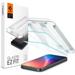 Spigen Glas.tR EZ FIT - Folie protecție ecran din Sticlă securizată - compatibil cu Google Pixel 9a - Set multiple bucăți - culoare Transparent
