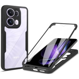 Husa Husa pentru Oppo Reno13 Pro + Folie - Techsuit ColorVerse 360 Series - Black