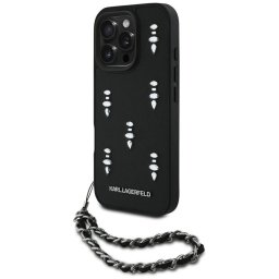 Husa Husa pentru iPhone 16 Pro - Karl Lagerfeld Saffiano (KLHCP16LPSADJSK) - Crystals & Charm