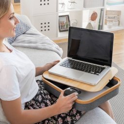 Suport Laptop cu Compartiment Depozitare