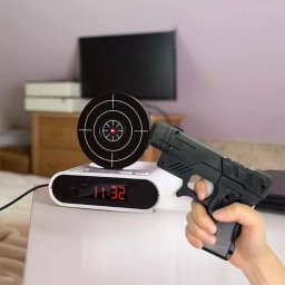 Ceas Deşteptător cu Pistol