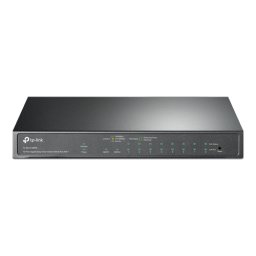 Switch 8 porturi PoE+ Gigabit, 1 x RJ45 Gigabit, 1 x Combo SFP RJ45 Gigabit, Managed - TP-Link TL-SG1210MPE