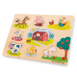 Puzzle lemn Ferma 9 piese NEW
