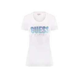 GUESS T-Shirt Cn Ss Glitter Degrade Logo W5GI14J1314 g011 pure white