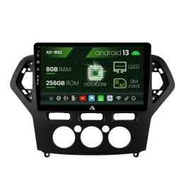 Navigatie Ford Mondeo (2007-2010) Clima Manuala, Android 13, Z-Octacore 8GB RAM + 256GB ROM, 10.1 Inch - AD-BGZ10008+AD-BGRKIT126