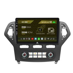 Navigatie Ford Mondeo (2007-2010) Clima Automata, Android 12, E-Octacore 2GB RAM + 32GB ROM, 10.1 Inch - AD-BGE10002+AD-BGRKIT127