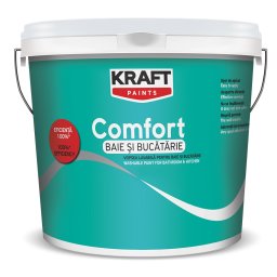 Vopsea Lavabila Alba Pentru Baie Si Bucatarie Kraft Comfort Baie Si Bucatarie / 4L