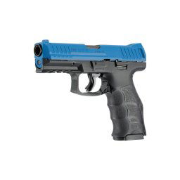 Pistol paintball cu bile de cauciuc/creta/vopsea Umarex T4E Heckler & Koch SFP9 – Albastru, Cal. .43, 5 jouli