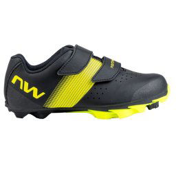 Northwave - pantofi ciclism copii MTB XC - Hammer Junior - negru I fluo galben