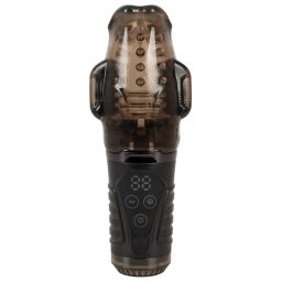 You2Toys Sucking Masturbator with Dual Vibration Black