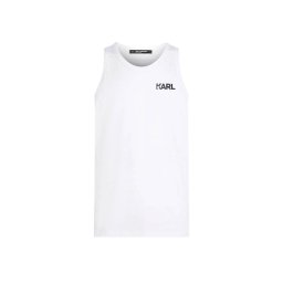 KARL LAGERFELD M Top Karl Logo Tank A1M46069 100 white