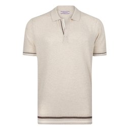 Felix Hardy Tricou bej / ciocolatiu / alb