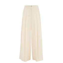 WE Studio Pantaloni cutați ecru