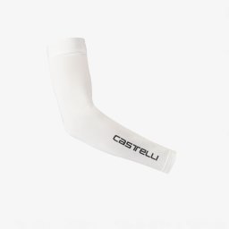 Castelli - incalzitoare brate pentru vara cu protectie solara - Upf 50 + Light Arm 2 Sleeves - alb