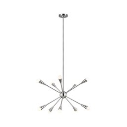 Lustră LED pe tijă Feiss FE-JAX10-PN JAX 10xG9/3W/230V crom lucios