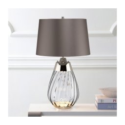 Lampă LED de masă Elstead LENA-TL-S-SMOKE LENA 1xE27/60W/230V + 1xGU10/7W gri