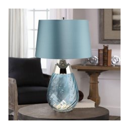 Lampă LED de masă Elstead LENA-TL-S-BLUE LENA 1xE27/60W/230V + 1xGU10/7W albastru