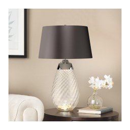 Lampă LED de masă Elstead LENA-TL-L-SMOKE LENA 1xE27/40W/230V 74 cm gri