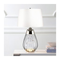 Lampă LED de masă Elstead LENA-TL-S-SMOKE-OWSS LENA 1xE27/60W/230V+1xGU10/7W alb