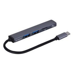 ORICO HUB USB-C 3X USB-A, MICROSD READER, 5 GBPS