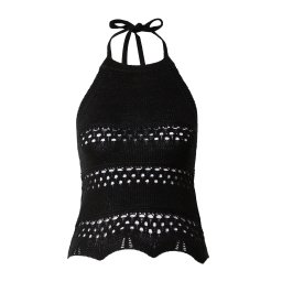 Urban Classics Top brodat negru