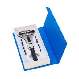 Cheie capace ceas in trei puncte Deluxe XL nichelata in cutie carton - 1327